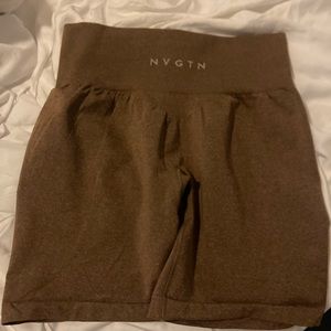 Nvgtn brand new never worn brown seamless pro shorts